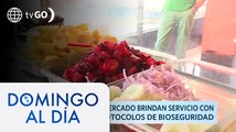 Huariques de mercado brindan servicio con todos los protocolos de bioseguridad | Domingo Al Día