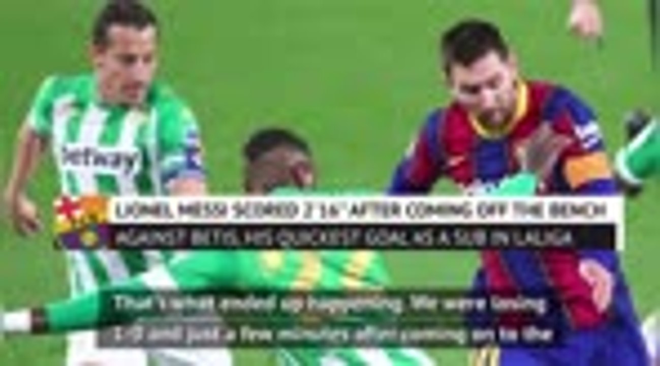 Sub Messi changed the game in win over Betis - Koeman