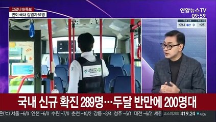 [뉴스포커스] 국내 신규 확진 289명…두달 반만에 200명대