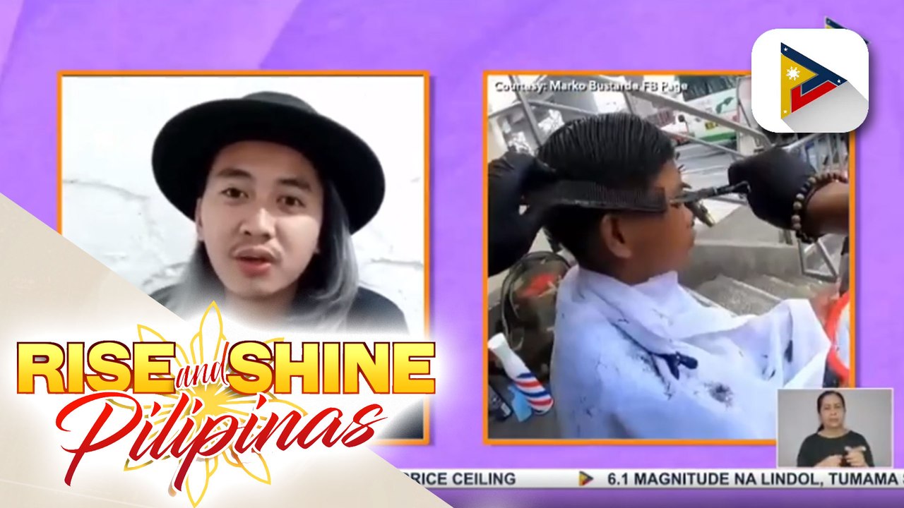 THE GOOD JUAN: Hairstylist, viral matapos magbigay ng libreng hair make-over sa mga taong lansangan