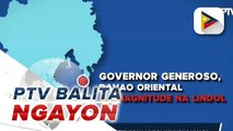 #PTVBalitaNgayon | Davao Oriental, niyanig ng 5.7 magnitude na lindol ngayong umaga