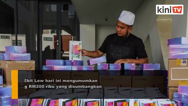 'Terima kasih TMJ' - Ebit Lew guna sumbangan TMJ beli 500 tablet