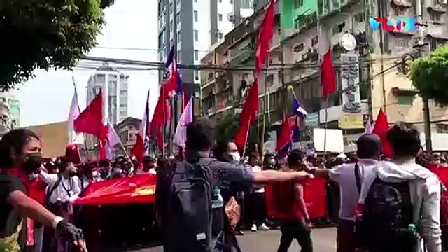 Puluhan Ribu Warga Myanmar Mulai Berani Lawan Kudeta Militer