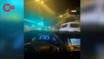 İstanbul trafiğinde havaya ateş açan maganda ve “makas” terörü kamerada