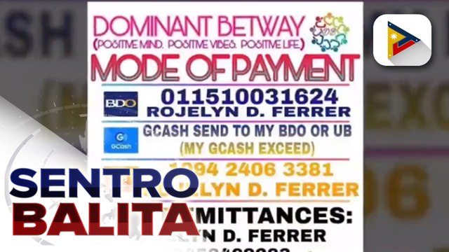 SENTRO SERBISYO: PNP Anti-Cybercrime Group, tiniyak na tututukan ang reklamo ng mga biktima ng online investment scam ng 'Dominant Betway'