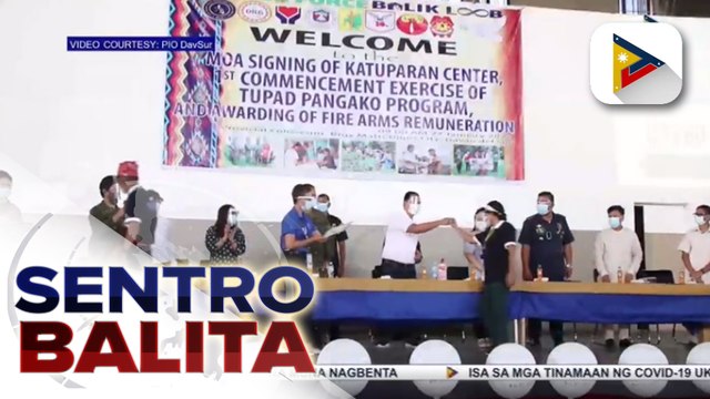 Higit 20 dating rebelde, nagtapos sa livelihood at skills training sa ilalim ng 'Tupad Pangako' program