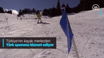 Türkiye'nin kayak merkezleri Türk sporuna hizmet ediyor