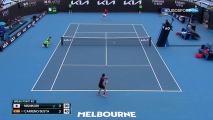 Carreno Busta ne lui a laissé aucune chance : Nishikori ne verra pas le 2e tour