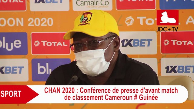 CHAN 2020 : Conférence de presse d'avant-match Cameroun-Guinée : Martin Ndtoungou Mpilé
