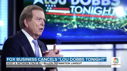 Download Video: Le groupe Fox News a annulé l'émission du présentateur Lou Dobbs, de la chaîne Fox Business, qui était l'un des plus ardents soutiens de l'ancien président américain Donald Trump