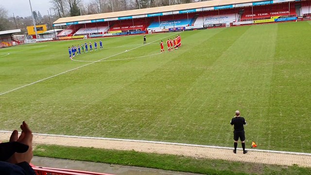 Minute's applause for Vic Marley at Crawley Town