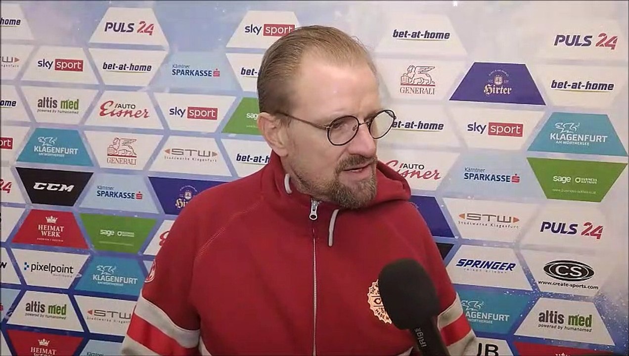 07.02.21: Johannes Bischofberger (KAC) nach Sieg über Fehervar AV19.