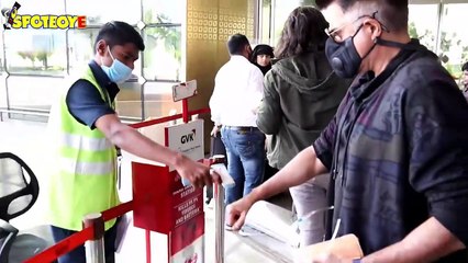 Anil Kapoor, Neha Dhupia with daughter, Shruti Hassan, Pooja Hegde Spotted at the Airport