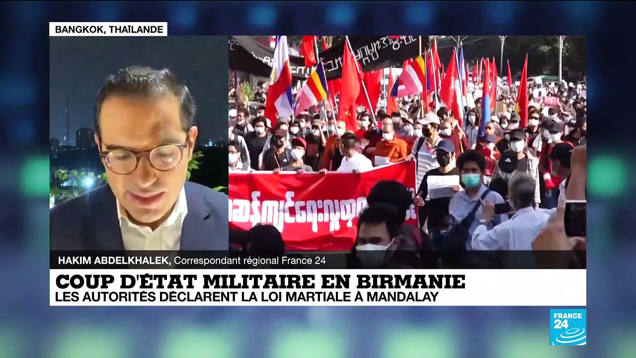 Coup d'État militaire en Birmanie : les autorités déclarent la loi martiale à Mandalay