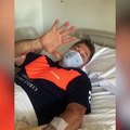 El video de Fernando Burlando desde el hospital tras el accidente que sufrió durante un partido de polo
