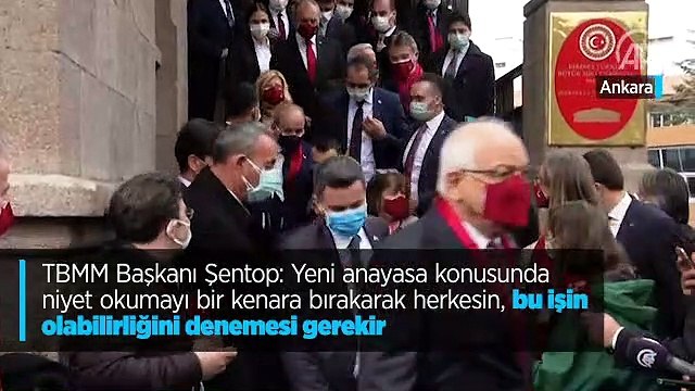 TBMM Başkanı Şentop: Yeni anayasa konusunda niyet okumayı bir kenara bırakarak herkesin, bu işin olabilirliğini denemesi gerekir