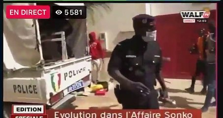 Affrontements chez Sonko :  Un policier touché