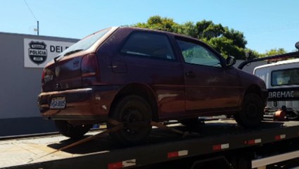 Gol furtado no São Cristóvão é localizado abandonado na Avenida das Pombas