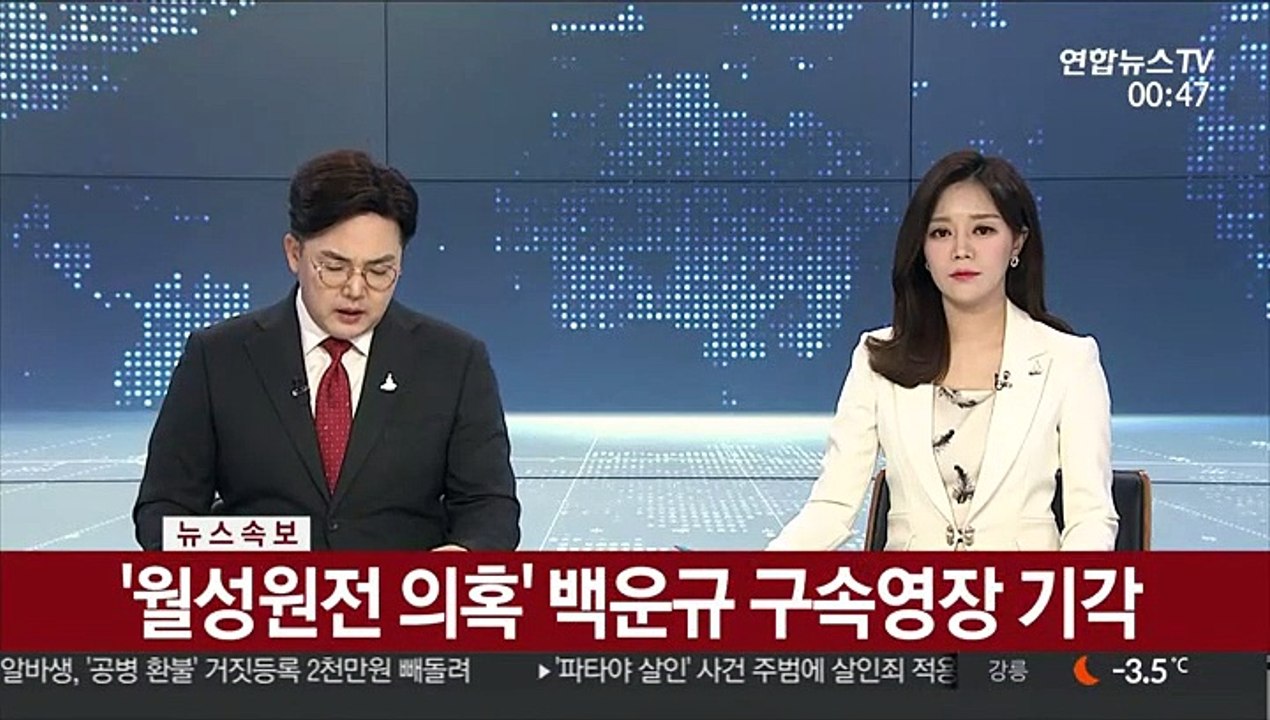 [속보] '월성원전 의혹' 백운규 구속영장 기각