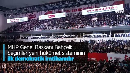 Télécharger la video: MHP Genel Başkanı Bahçeli: Seçimler yeni hükümet sisteminin ilk demokratik imtihanıdır