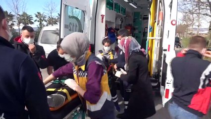 - Savrulan motosikletten düşen sürücü yaralandı