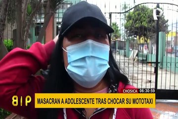 Chosica: sujetos chocan mototaxi y agreden a toda una familia