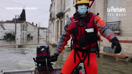 Dans Saintes inondée, des rues comme des canaux