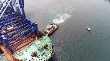 DP World Dakar augmente sa capacité de manutention avec l'arrivée de nouveaux Portiques de Quai