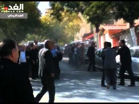 اعتداء مؤيدي الأسد في عمان على مكتبي الجزيرة والعربية
