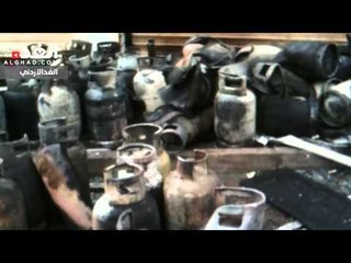 الآثار التي خلفها انفجار الغاز في المدينة الرياضية