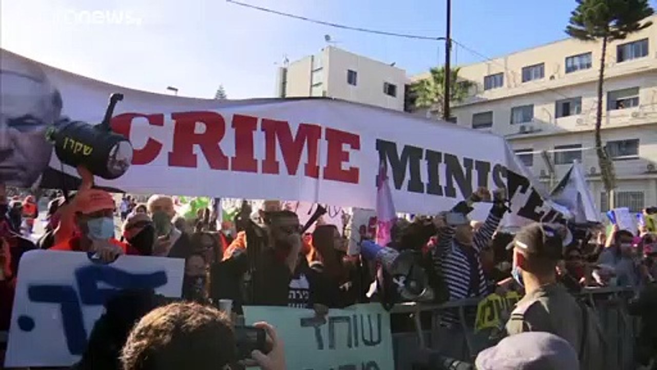 'Bibi geh nach Hause': Proteste gegen Netanjahu