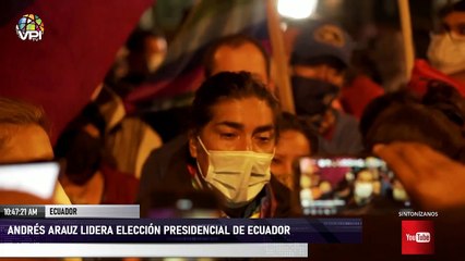 Download Video: Andrés Arauz lidera elección presidencial de Ecuador - VPItv