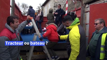 Inondations: en Charente-Maritime, le village de Courcoury transformé en île