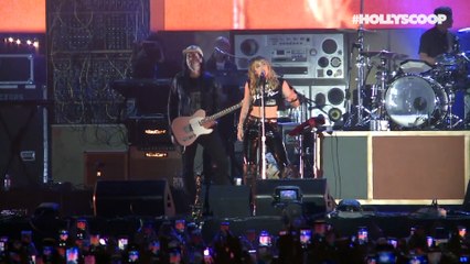 Miley Cyrus BREAKS DOWN During Super Bowl Pregame Performance!