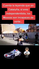 El vídeo del ‘súper poder’ independentista: Ser invisible ante los Mossos cuando se hace vandalismo