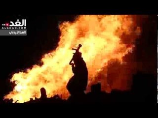 حريق هائل في مكب نفايات بطبربور