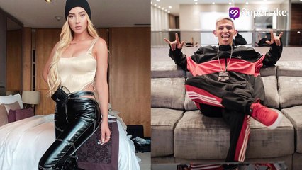 En una cama, La Liendra y Dani Duke posaron como Dios los trajo al mundo