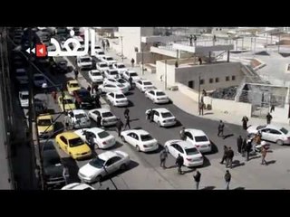 اعتصام لسائقي سرفيس جبل التاج