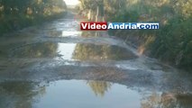 Andria-Canosa di Puglia: crateri ed allagamenti sulla deviazione (strada alternativa)