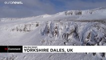 Yorkshire covered in snow as Storm Darcy hits England