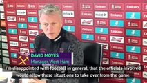 Moyes 'disappointed with football' after Soucek red card