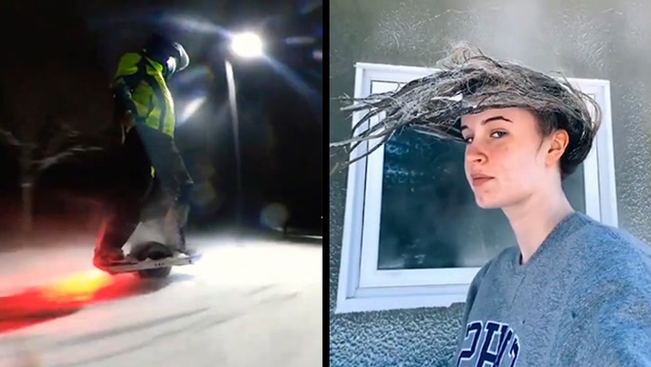 Riding The Onewheel In The Snow & How To Make A Hair-Cicle