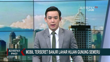 Histeris! Seorang Warga Melihat Mobil Terseret Banjir Lahar Hujan Gunung Semeru