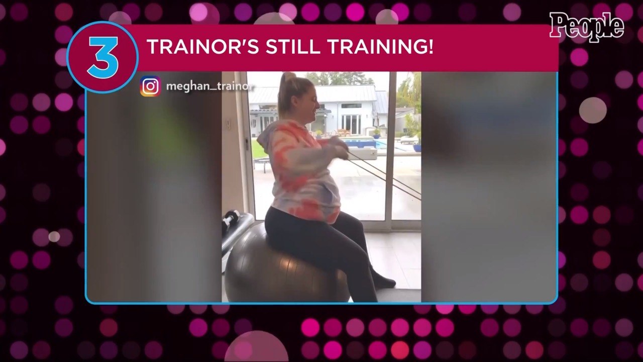 Pregnant Meghan Trainor Credits Working Out wit...