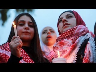 وقفة تضامنية مع الشهيد البطل معاذ الكساسبة على دوار باريس في عمان