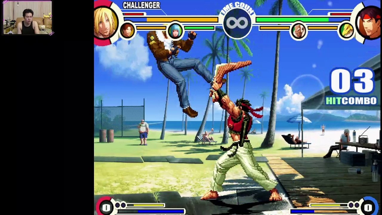 (PS2) King of Fighter XI - 33 - Challenge 33 - defeat 3 mid bosses