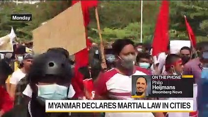 Myanmar Declares Martial Law in Cities