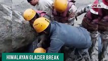 WORKERS RESCUED FROM HIMALAYAN PIT AFTER GLACIER BREAK