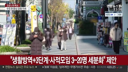 "생활방역+3단계·사적모임 3~20명 세분화" 제안