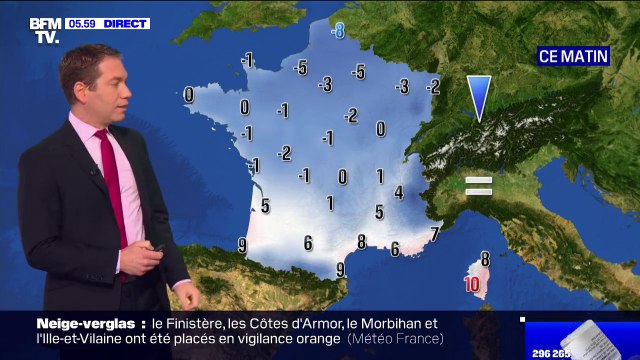 Le froid et la neige s'installent sur la moitié nord de la France ce mardi